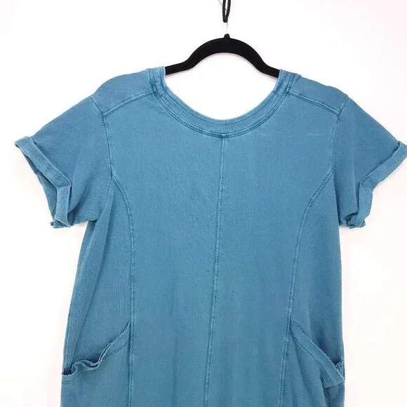 Saturday Sunday Anthropologie Joella Midi Dress Flowy Oversized Pockets Small - Picture 5 of 14